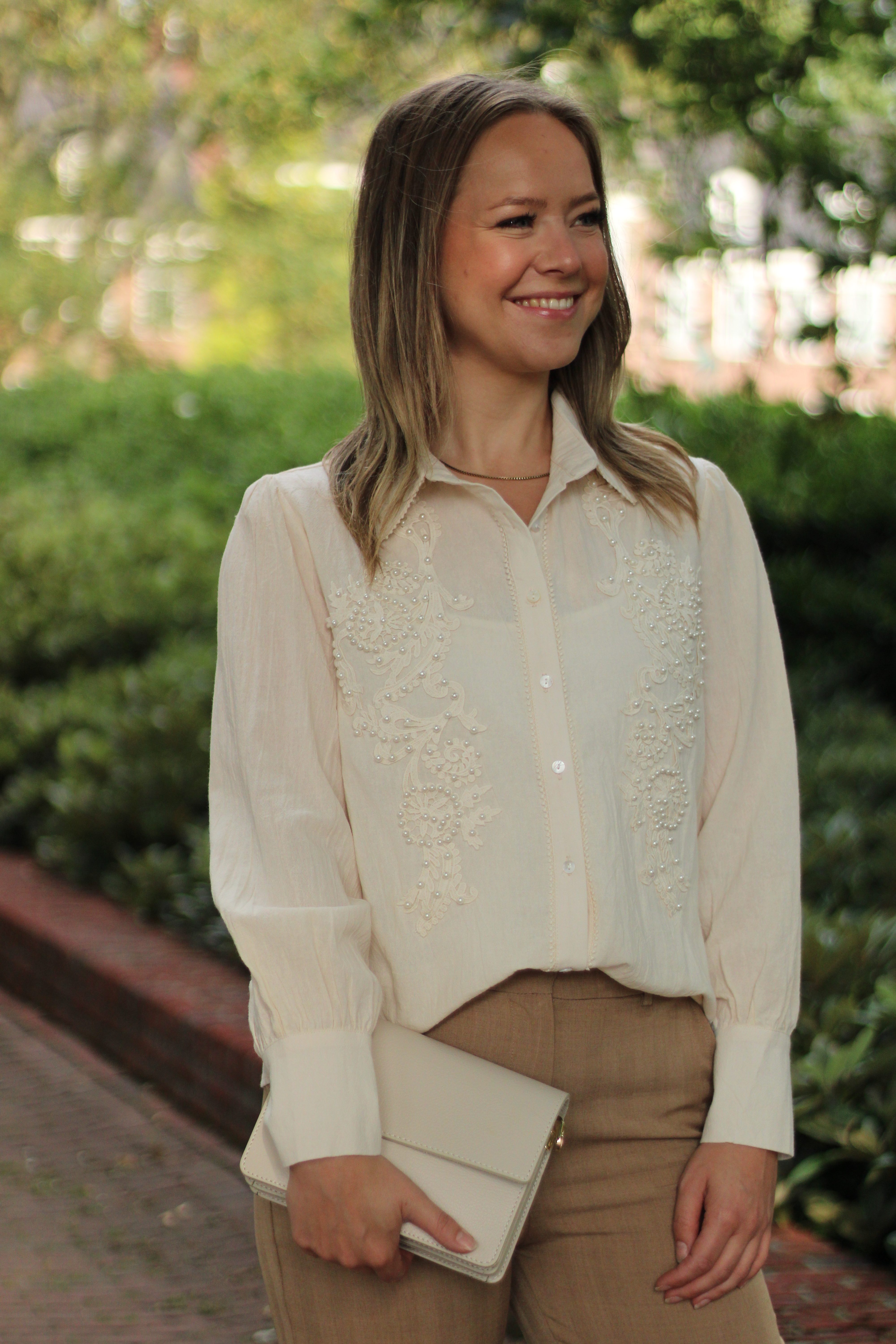 C&S The Label - Linsey Blouse - Cream