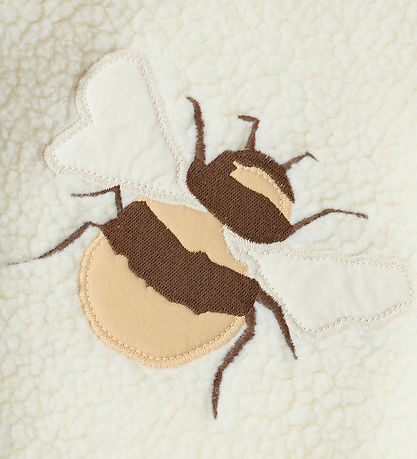 Lil' Atelier Fleecejakke - NmnLajo - Coconut Milk/Bee
