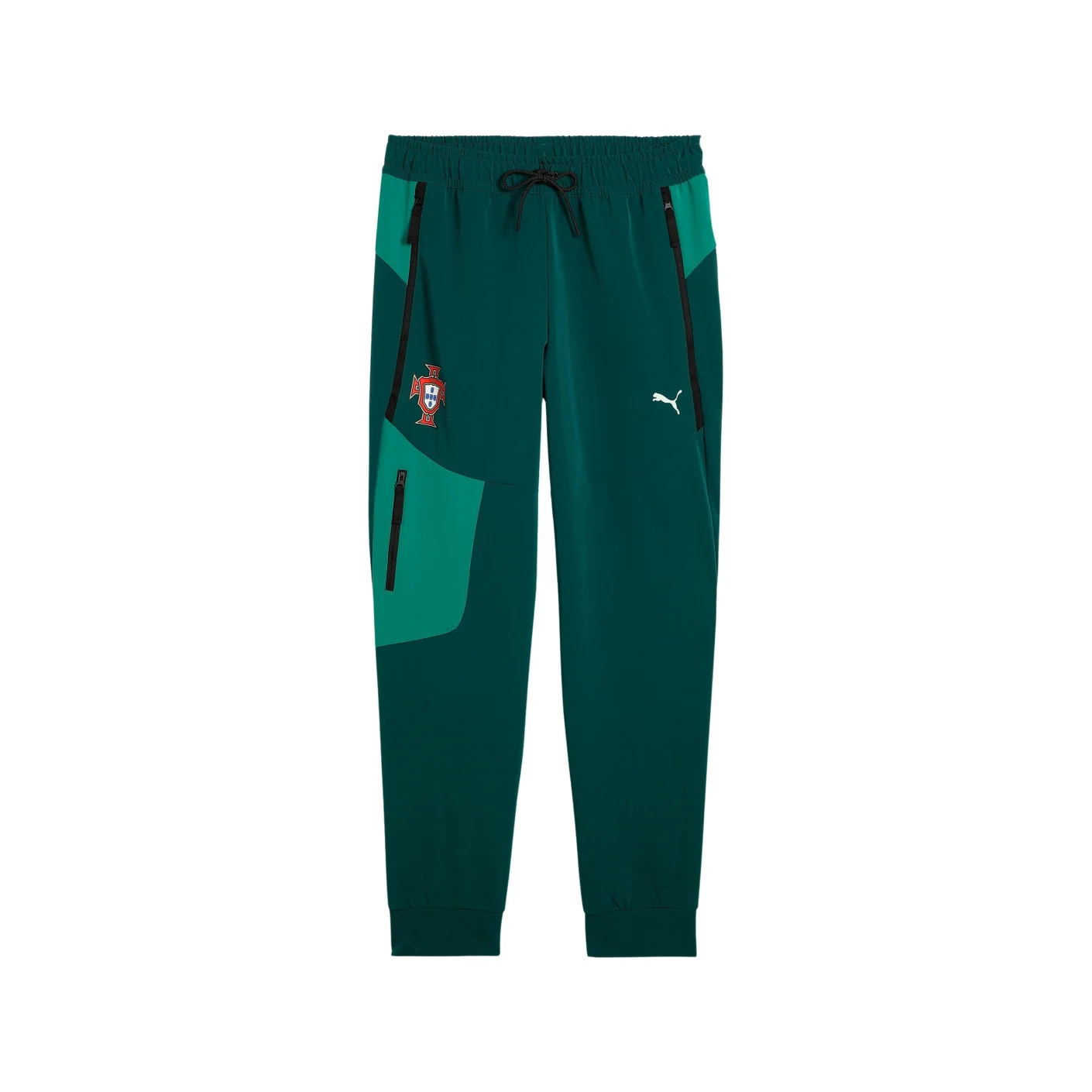 PUMA Portugal Pumatech Trainingsbroek Woven 2025-2026 Donkergroen Groen Wit