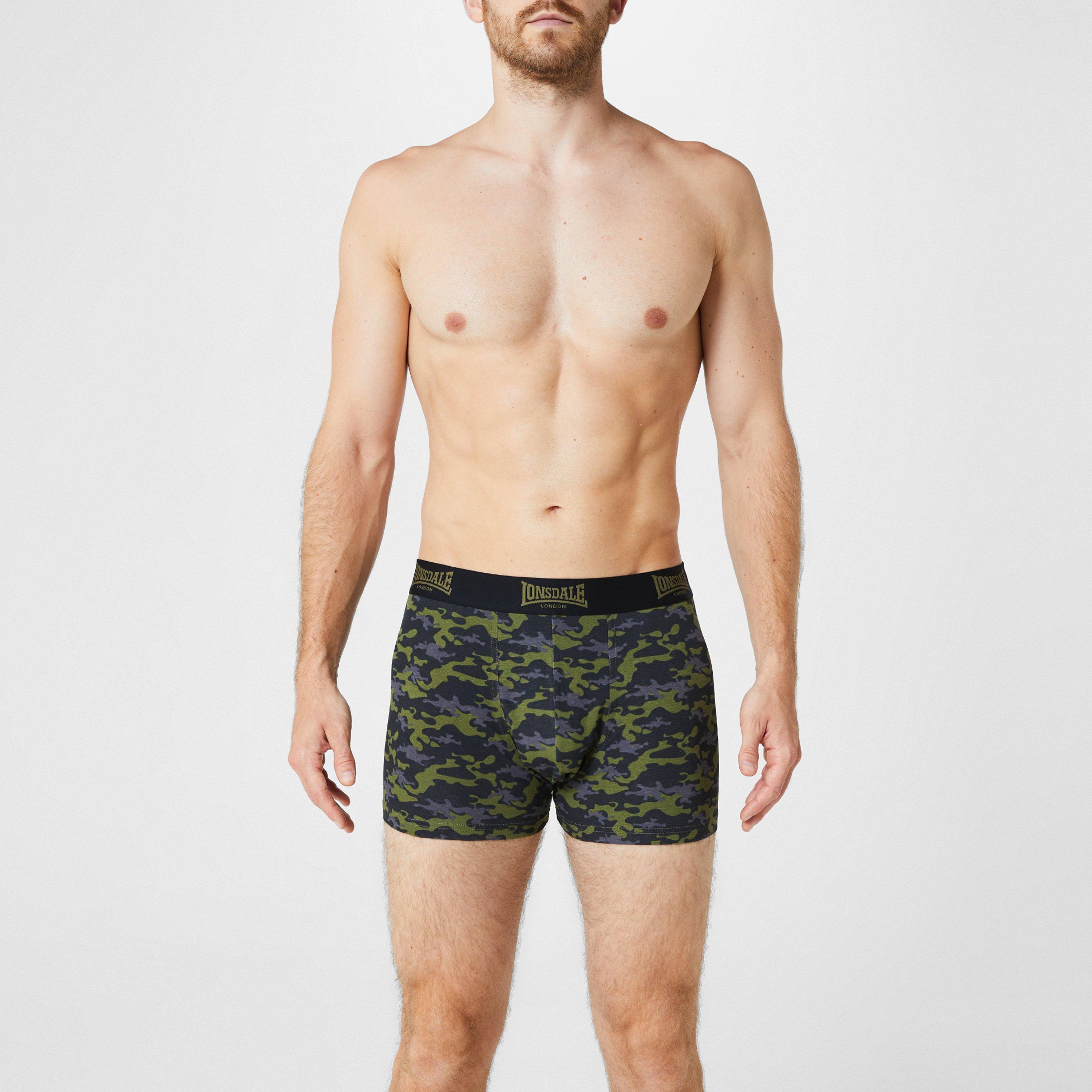 Lonsdale 2 Pack Trunk Mens
