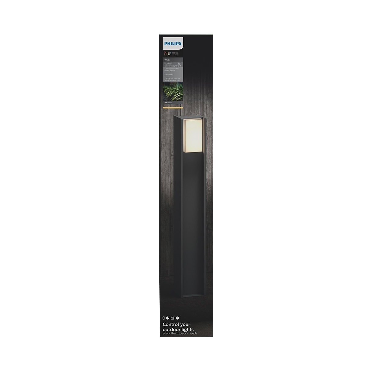 Philips Hue Turaco hagelampe 1x9,5W (antrasitt)