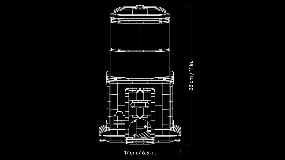 (1343-tlg. Set) Ideas Klemmbausteine Spielzeug Deko Modell Bausatz (21358) - Spielzeugautomat mit Minifiguren