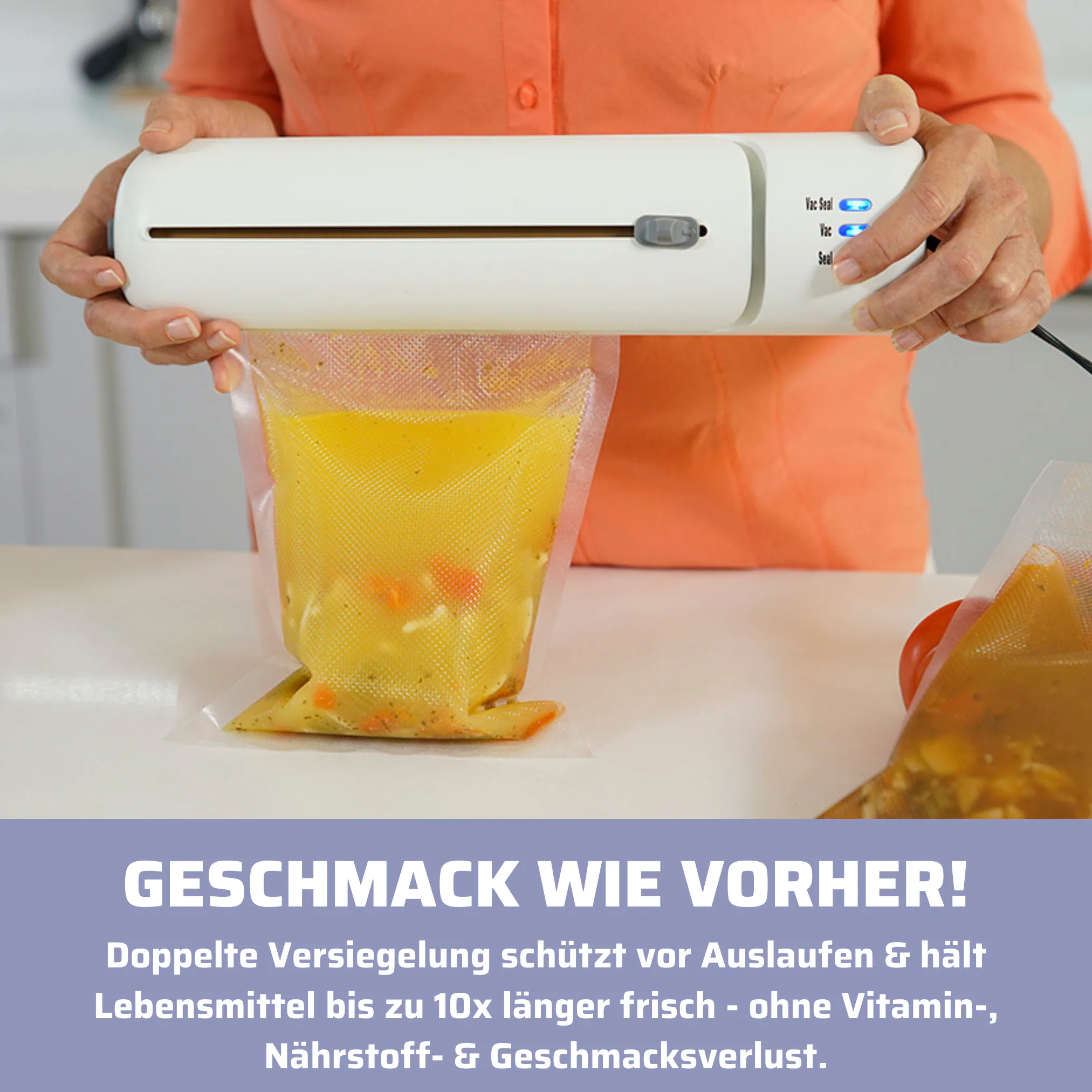Starlyf® Vakuumiergerät inkl. 20 Beutel & Rezepte - Vakuumierer Vacuum Sealer
