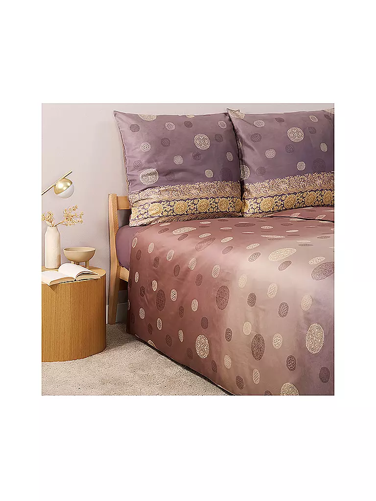 BASSETTI Satin Bettwäsche PALLAVICINO 70x90cm/140x200cm Grau hellgrau