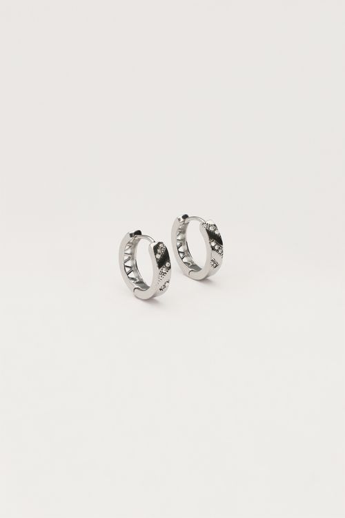 Vintage oorringen met strass