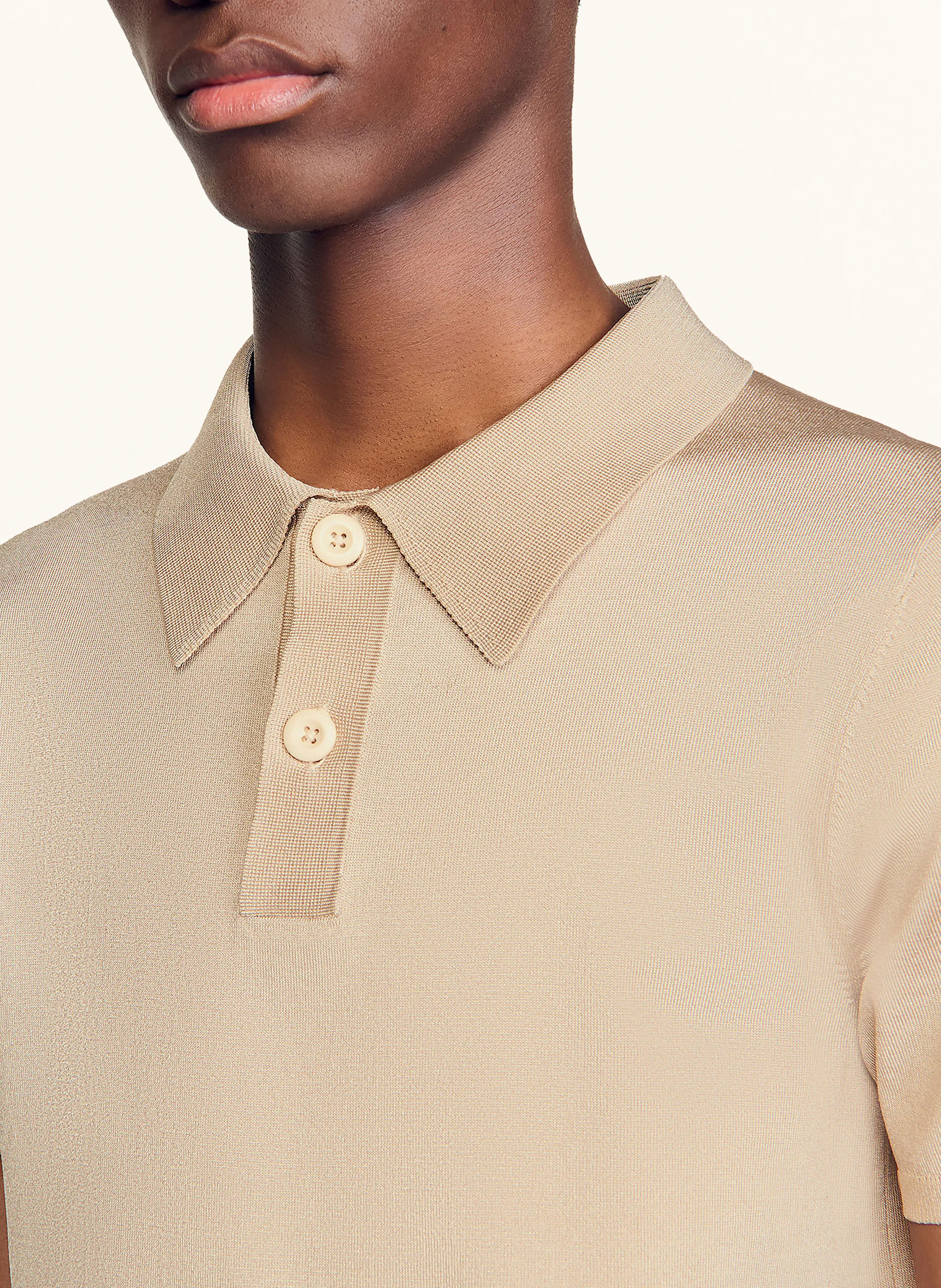 SANDRO Strick-Poloshirt
