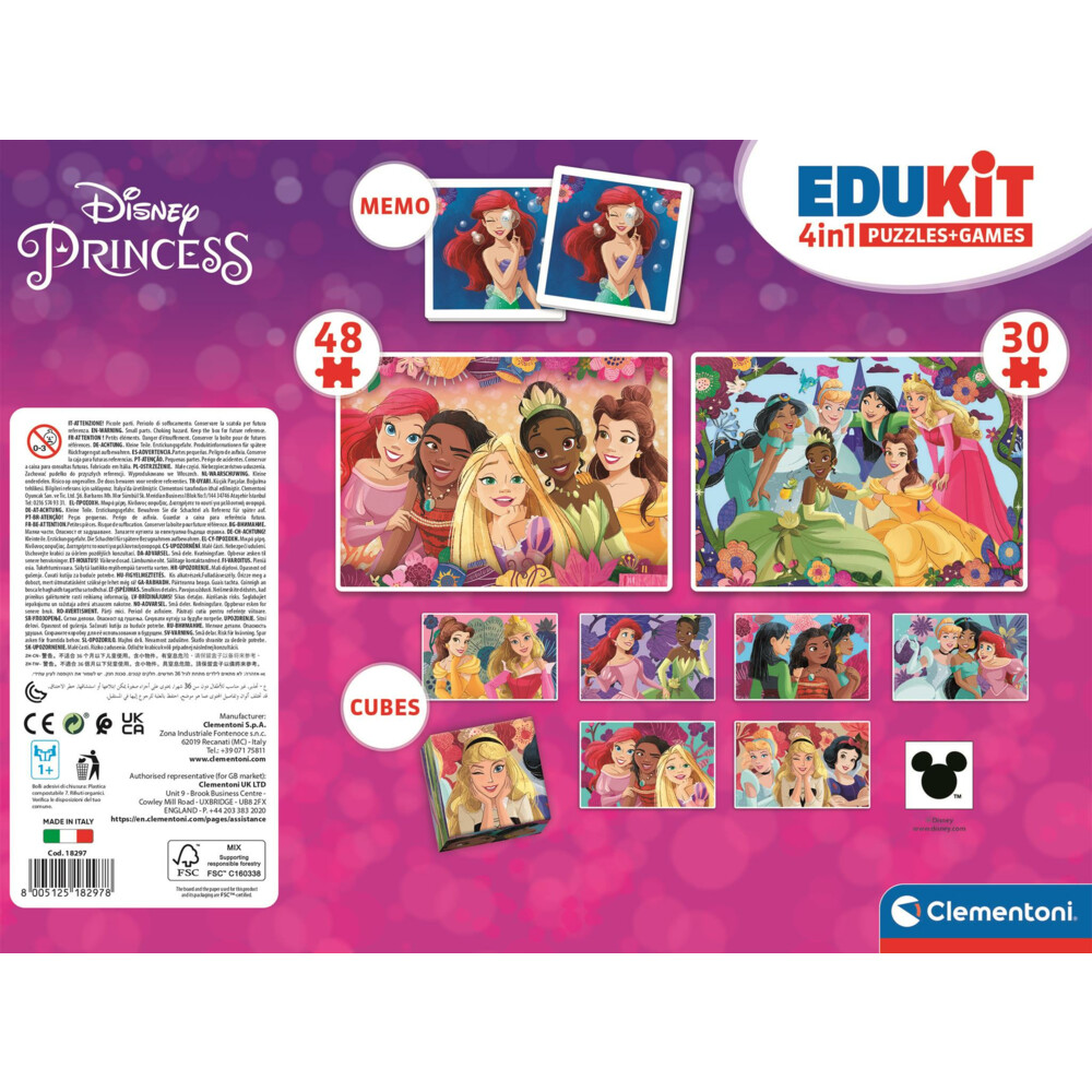Clementoni Edukit 4-in-2 Princess