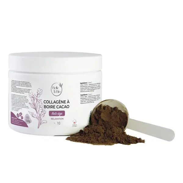 Cacau Bebível Antienvelhecimento com Colágeno Marinho Belle & Bio 150g