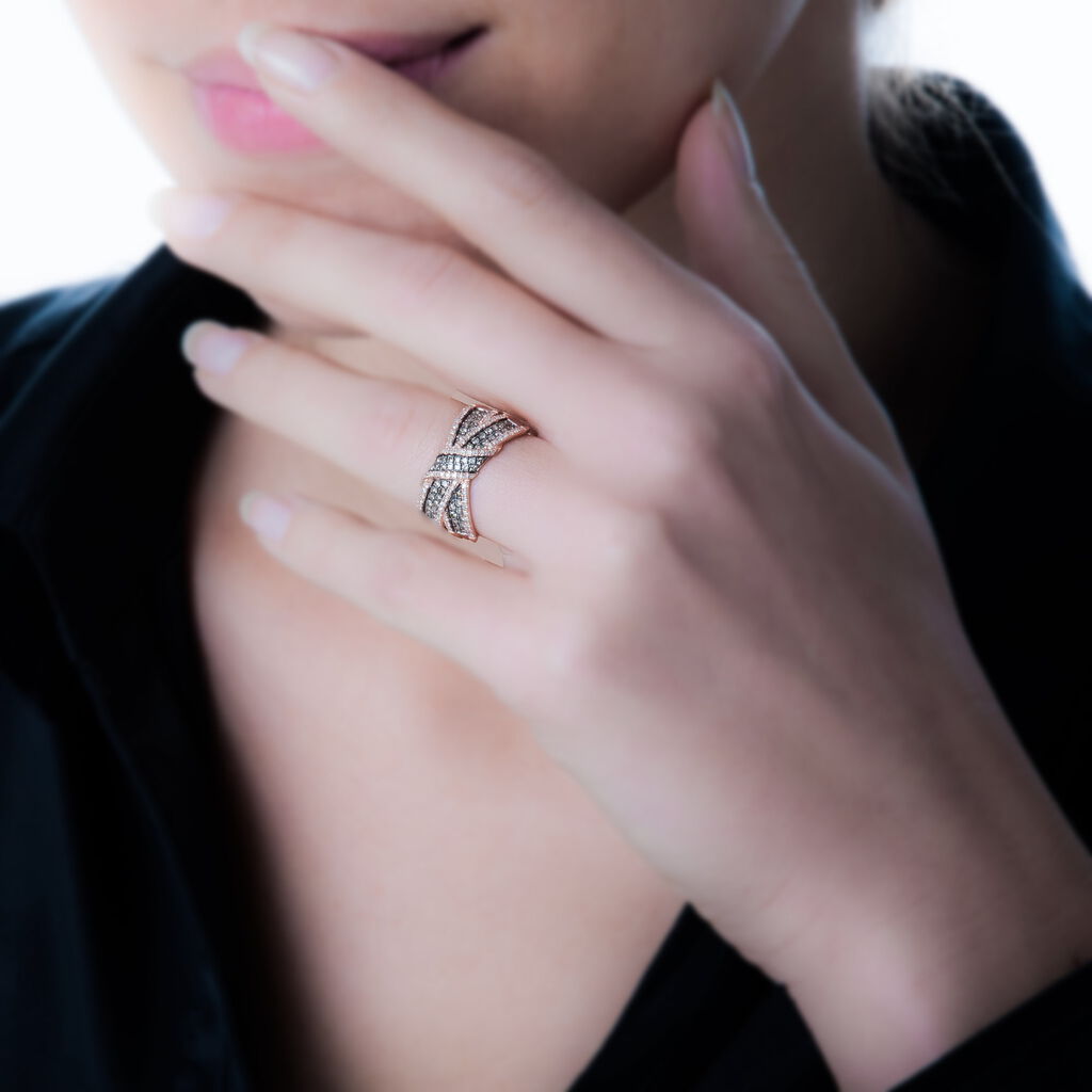 Bague Agnes Or Rose Diamant