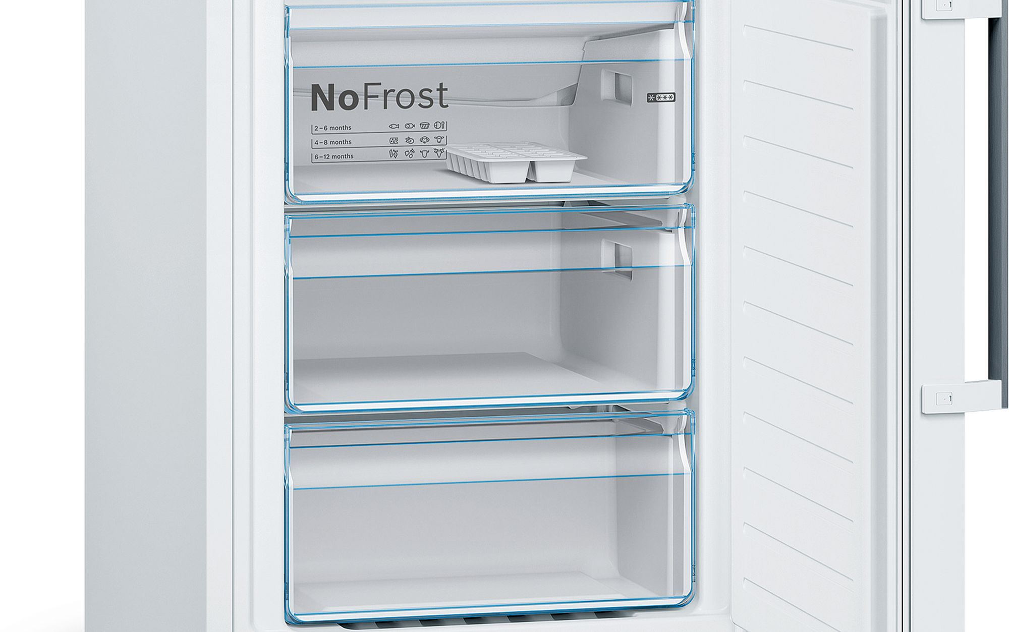 Refrigerador Combinado Independente Série 4 186 x 60 cm Branco KGN36XWDP