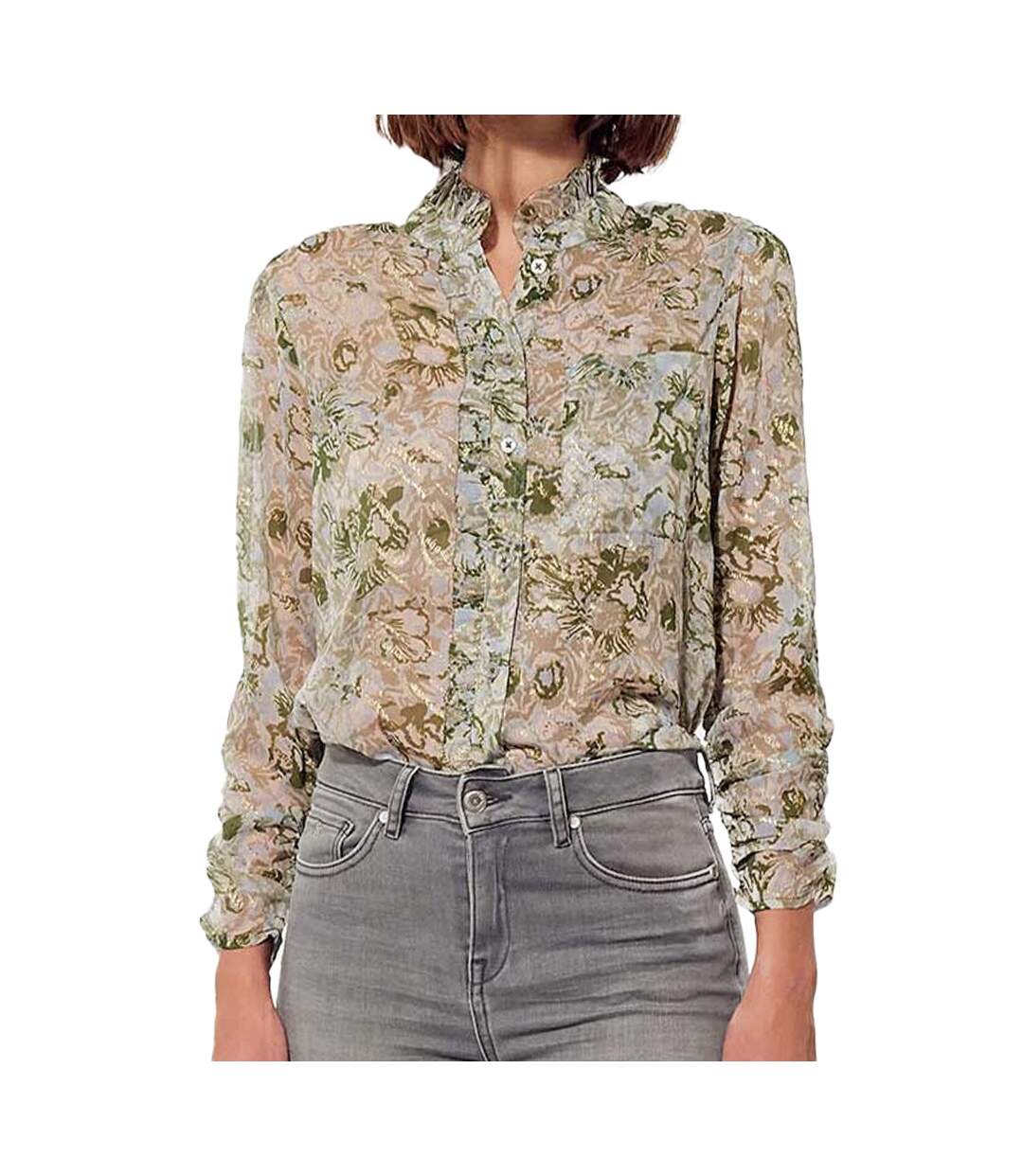 Chemise Kaki à fleurs Femme Kaporal Belf