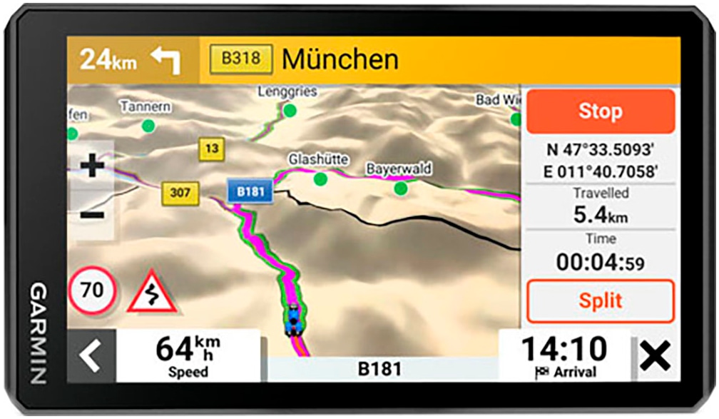 Garmin Motorrad-Navigationsgerät »zumo XT2« ( Karten-Updates)