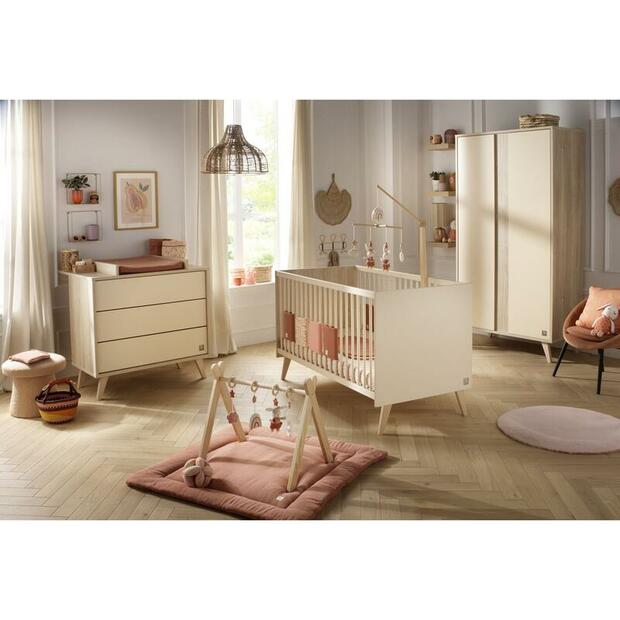 Chambre TRIO MELINEE Lit 70x140 + Commode + Armoire - SAUTHON