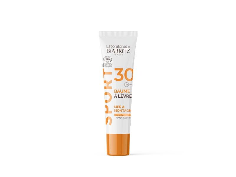 Laboratoires de Biarritz Lipbalm Meer Berg LSF30 15 ml Natürliche Lippenpflege bietet Schutz in allen Extremsituationen beim Sport