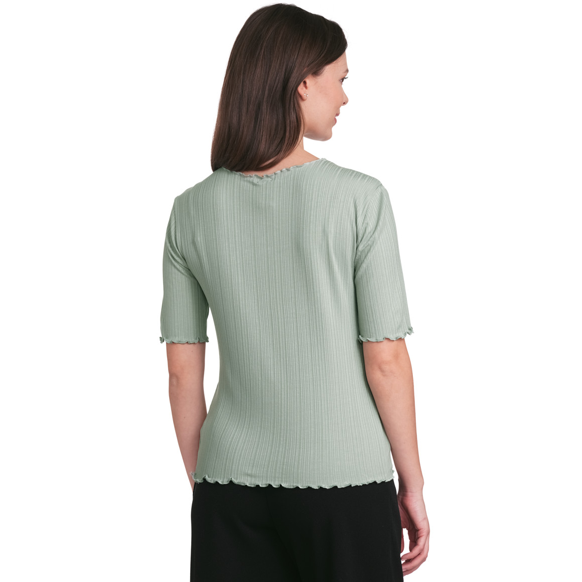 Damen T-Shirt aus Viskose-Mix hellgrün