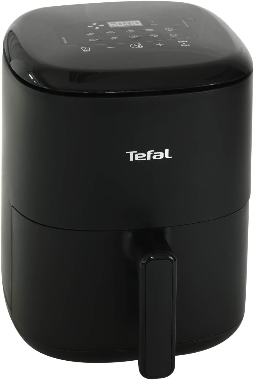 Tefal Easy Fry Compact 3L Heißluftfritteuse, 1 bis 4 Personen, Air Fryer, Friteuse ohne Öl, gesunde und knusprige Rezepte, spart Zeit und Energie, Touchdisplay, 10 automatische Garprogramme, EY1458