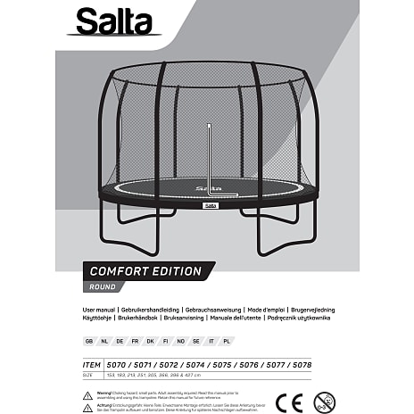 Salta Comfort Edition havetrampolin Ø: 251 cm