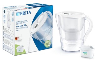 Brita Waterfilterkan Marella Wit XL   1 Maxtra Filterpatroon 3,5LT
