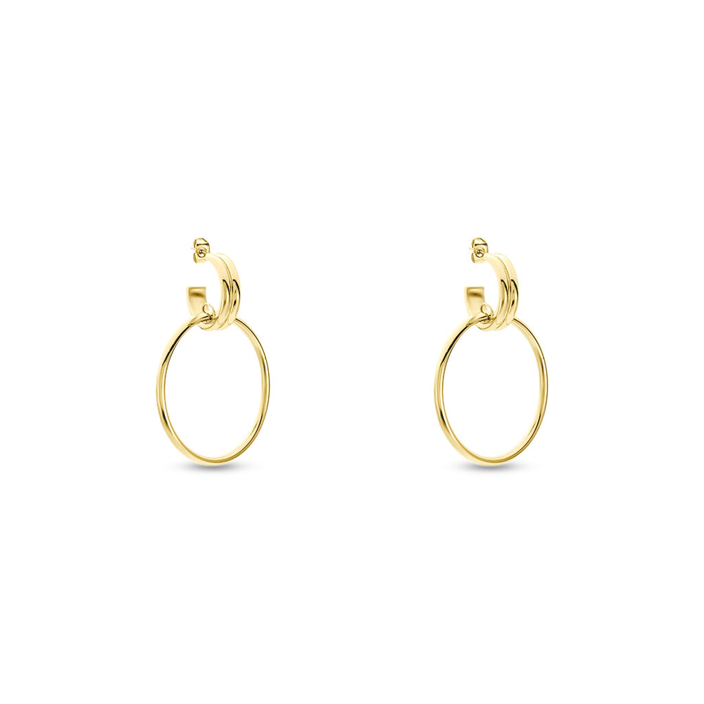 Boucles D'oreilles Pendantes Juhani Acier Jaune