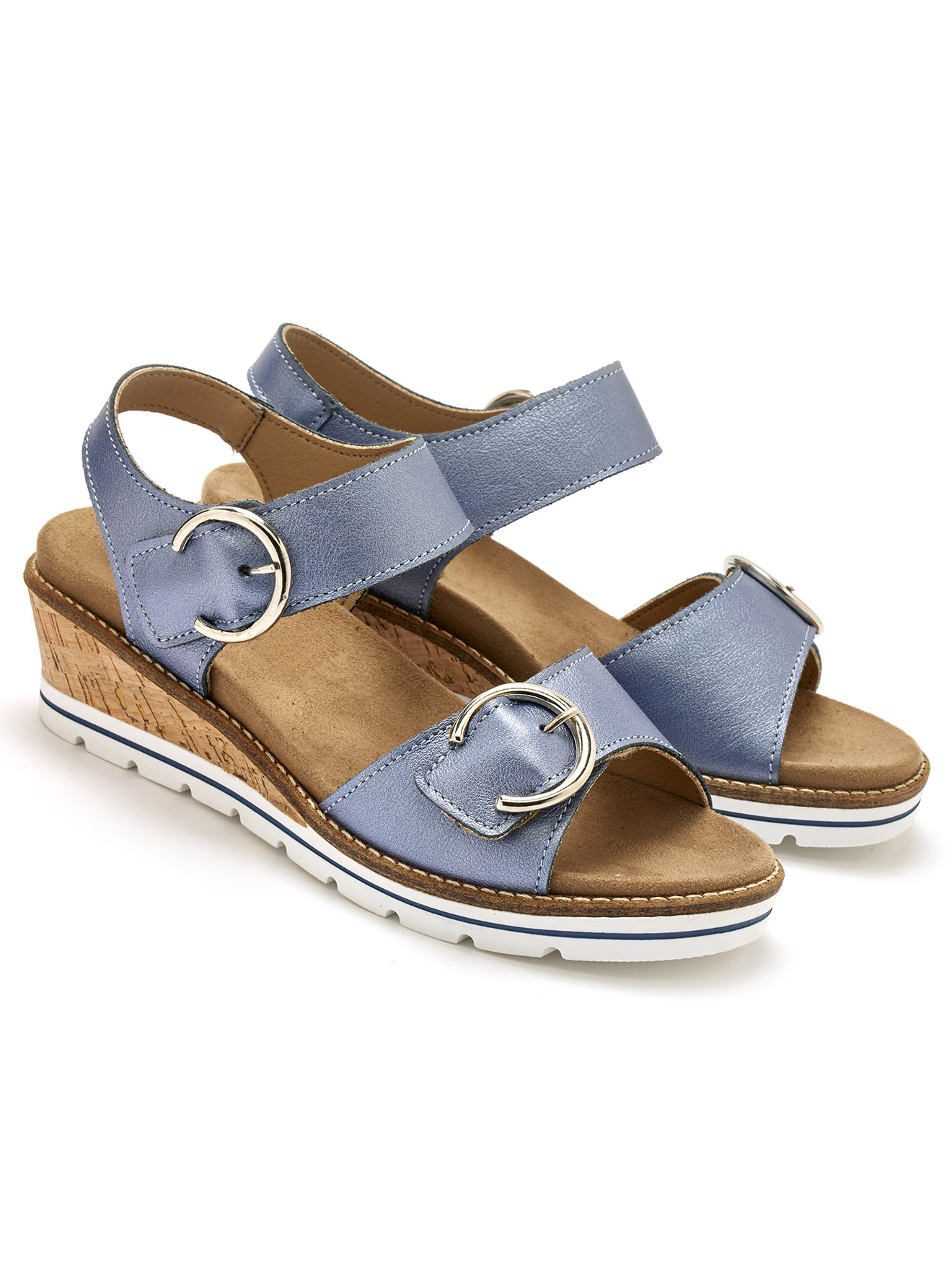 Sandales double scratch semelle amovible