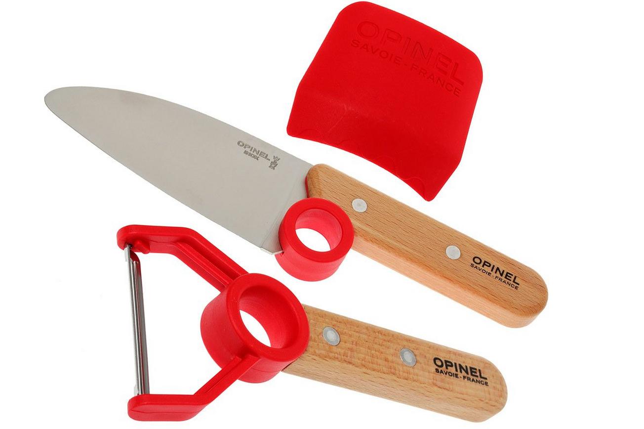 Opinel 'Le petit chef' keukenmessenset, rood