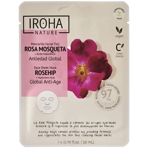 Iroha Nature - Rosa Mosqueta Mascarilla Facial Tisú