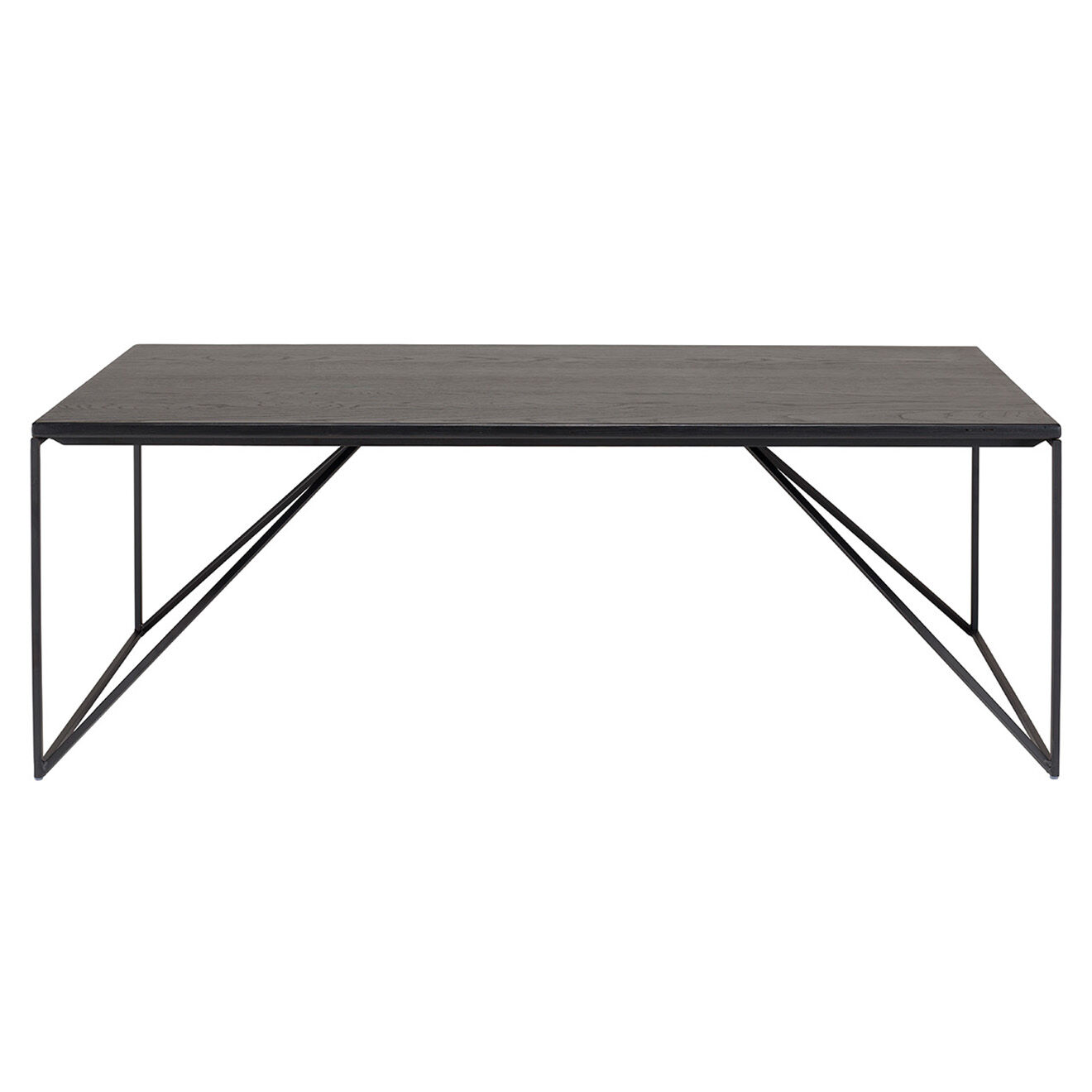 Macabane Table basse rectangulaire Daly noire - 120x60 cm