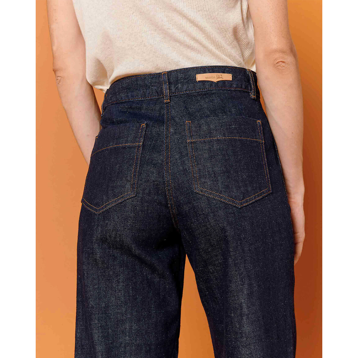 SESSÃO<br>Calças jeans largas, Seakey O