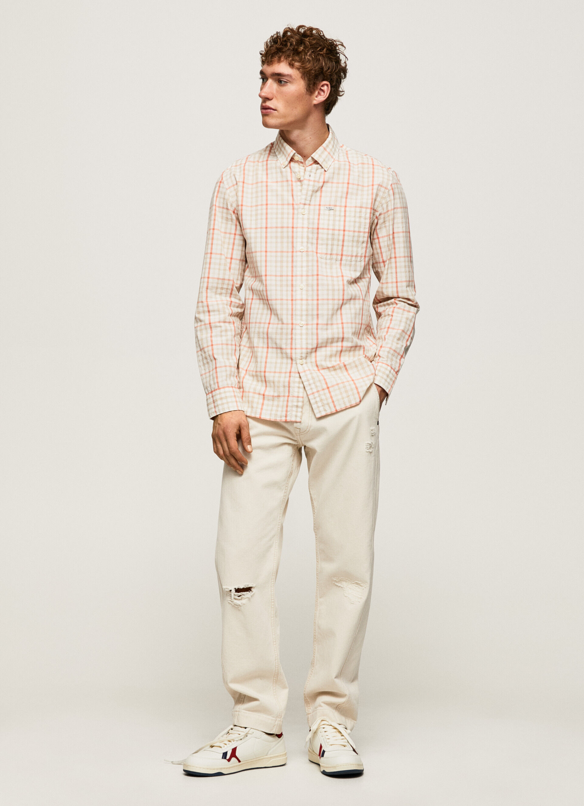 Camisa Lory Popelin com xadrez - multicolorida