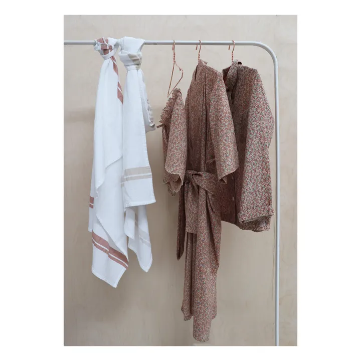 Camomile London Serviette de bain waffle en coton | Terracotta