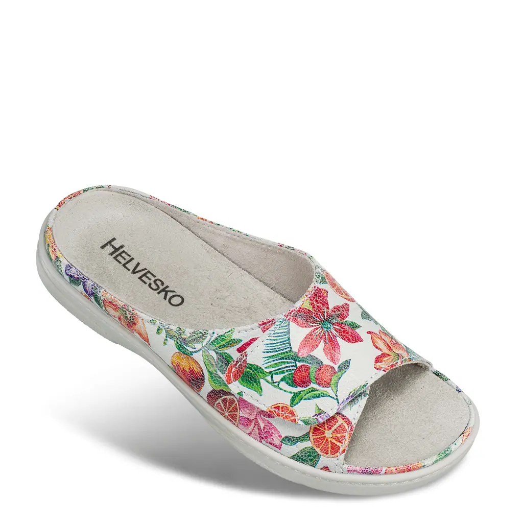 DAMEN - Pantolette HELVESKA weiss-multicolor