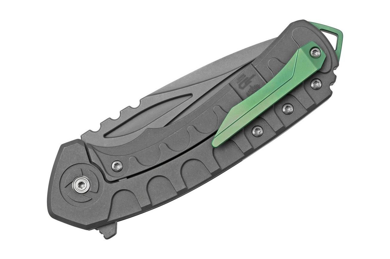 Bestech Buwaya BT2203B Grey/Green Titanium, zakmes