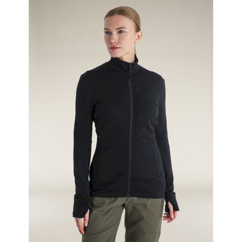 260 Quantum IV LS Zip - Polaire en laine mérinos femme