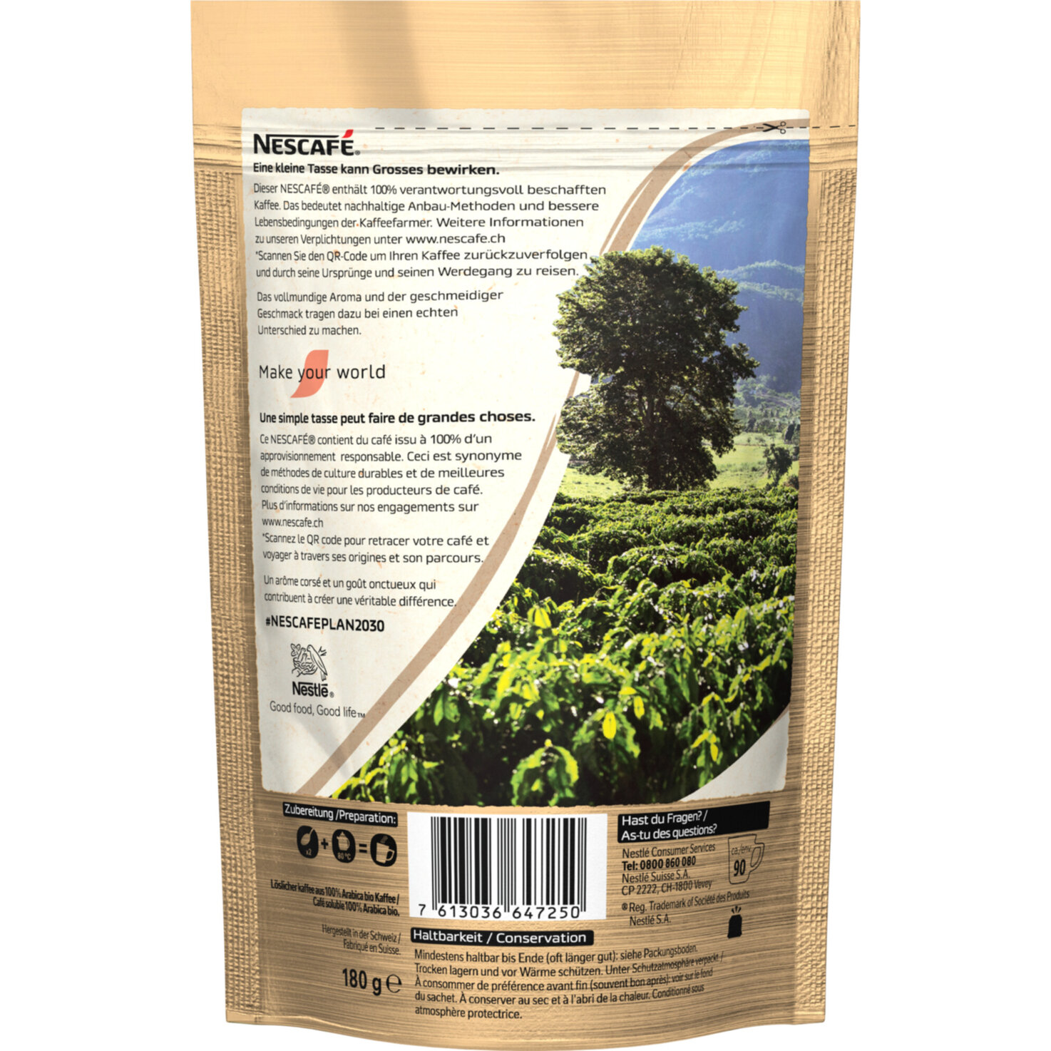 Nescafé Gold Bio löslicher Kaffee Beutel