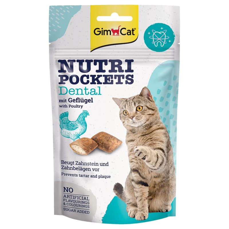 GimCat Nutri Pockets Dental volaille pour chat