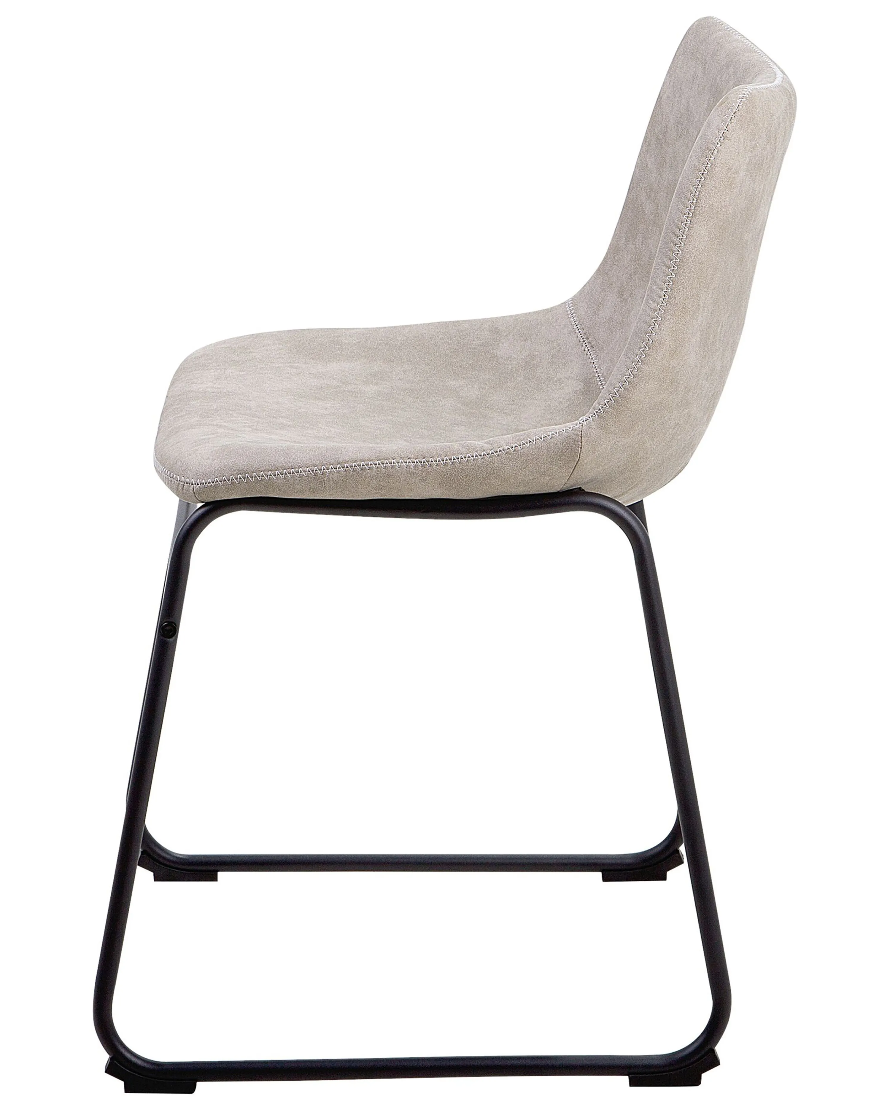 Set van 2 eetkamerstoelen BATAVIA Stof Beige
