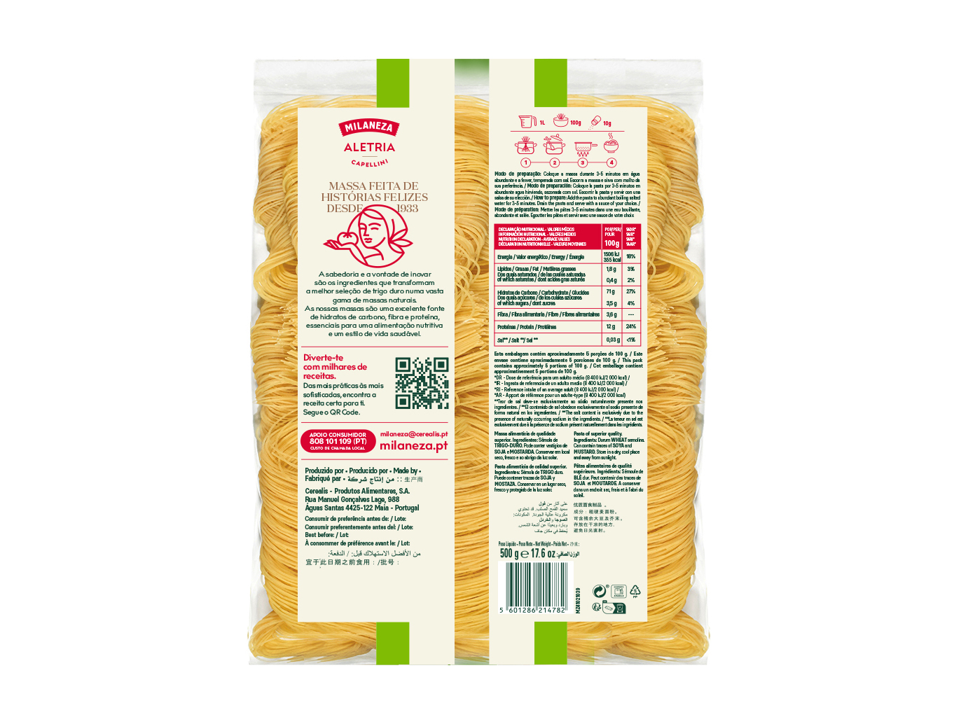 ALETRIA MILANEZA 500G