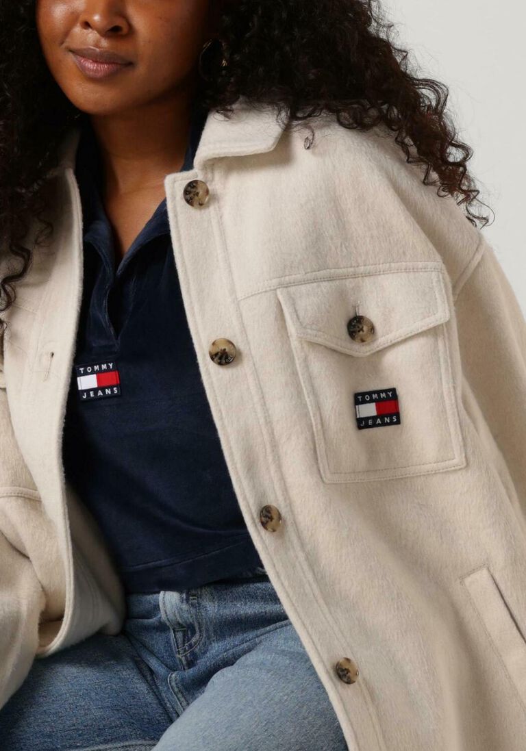 TOMMY JEANS beige tommy jeans jack outerwear jacket