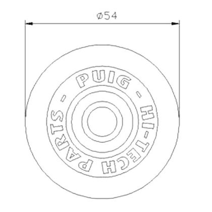 Pare-carter Puig Kit roulette vintage - Noir