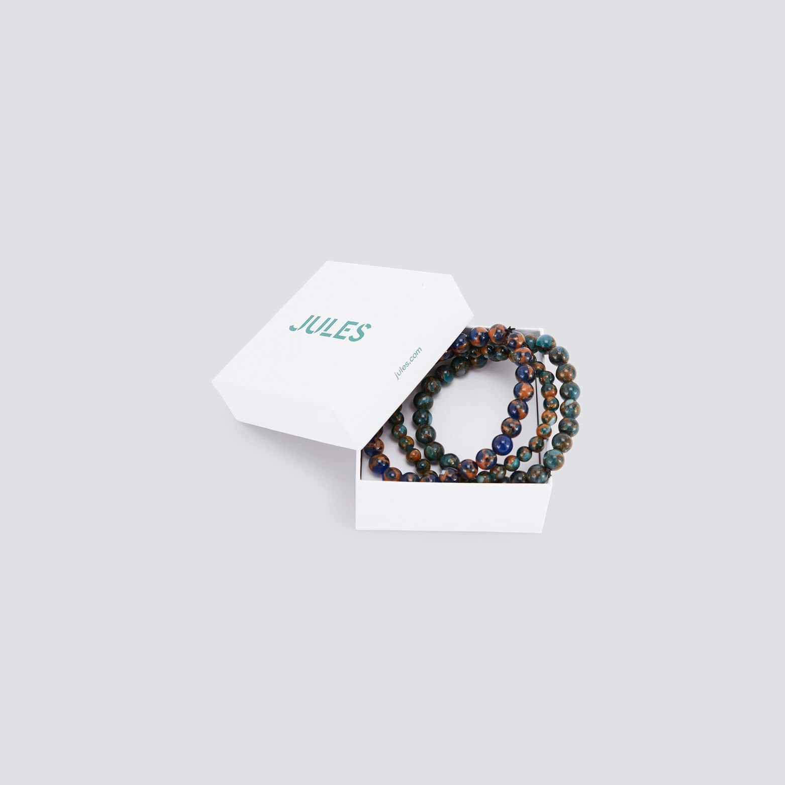 Bracelet perles Bleu foncé