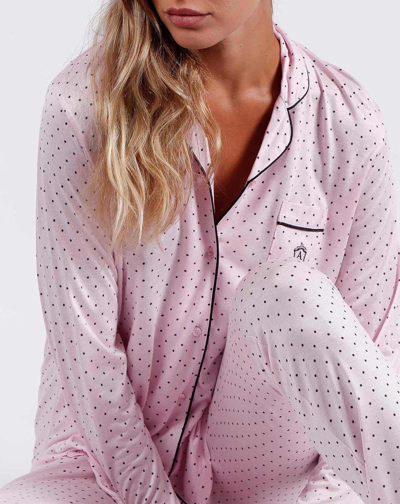 Admas Classic Pyjama Chemise & Pantalon Aisha rose