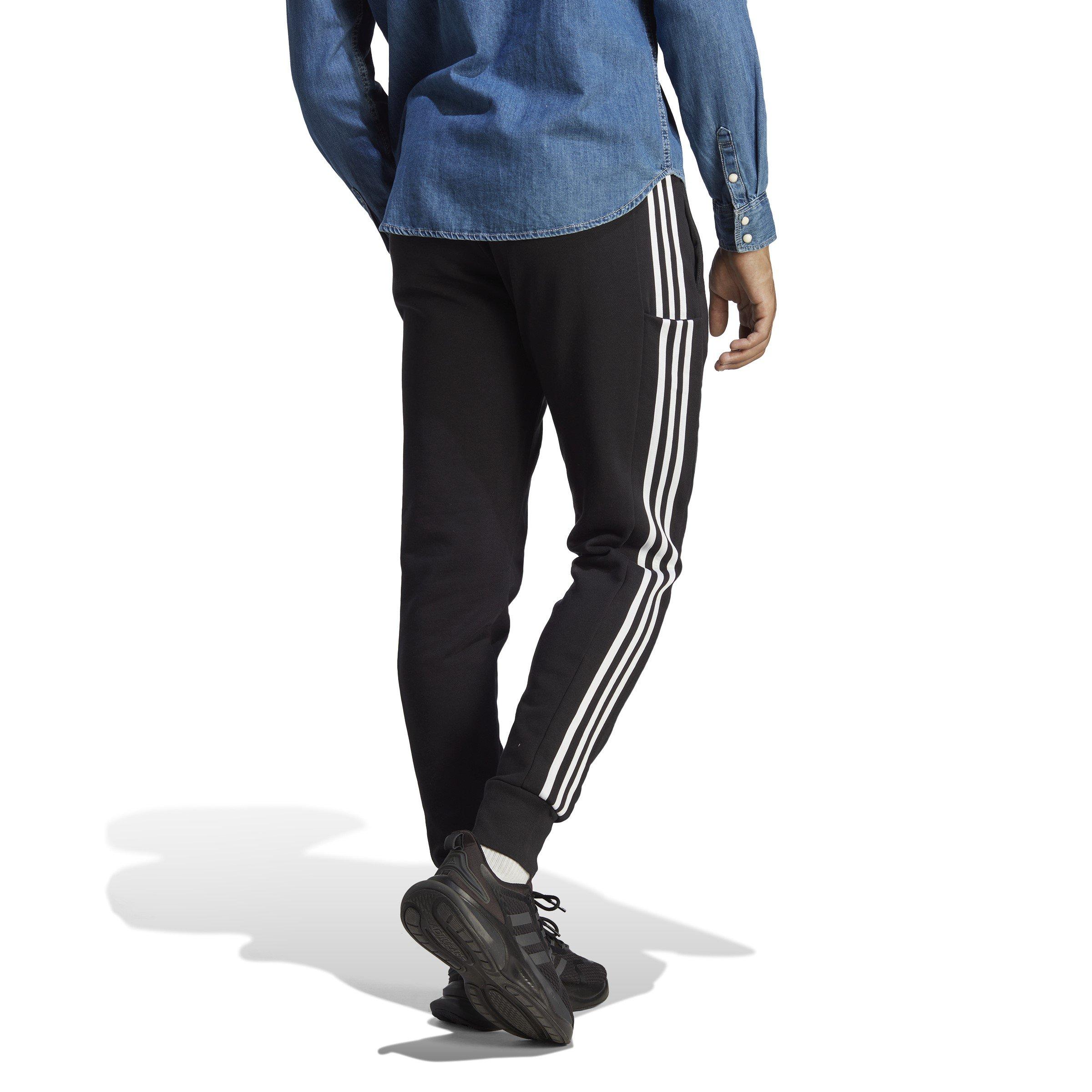 adidas Essentials French Terry Tapered Cuff 3 Stripes Joggers