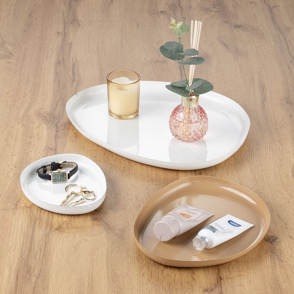 Lot de 3 vides poches fer marron et blanc S M L