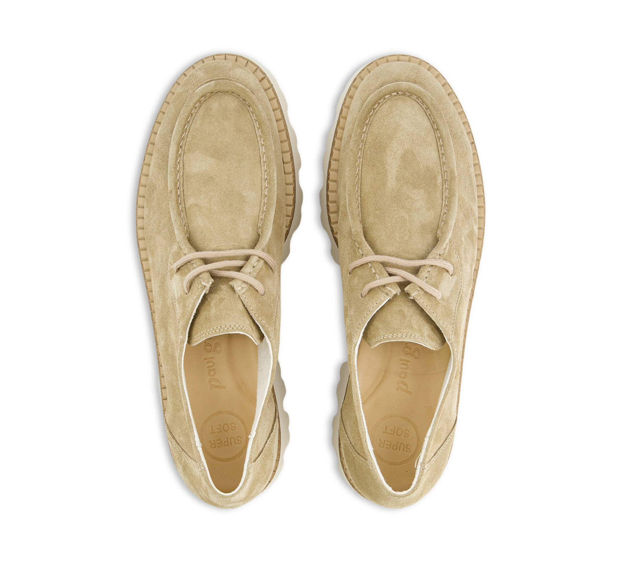 Paul Green Schnürschuhe beige/taupe