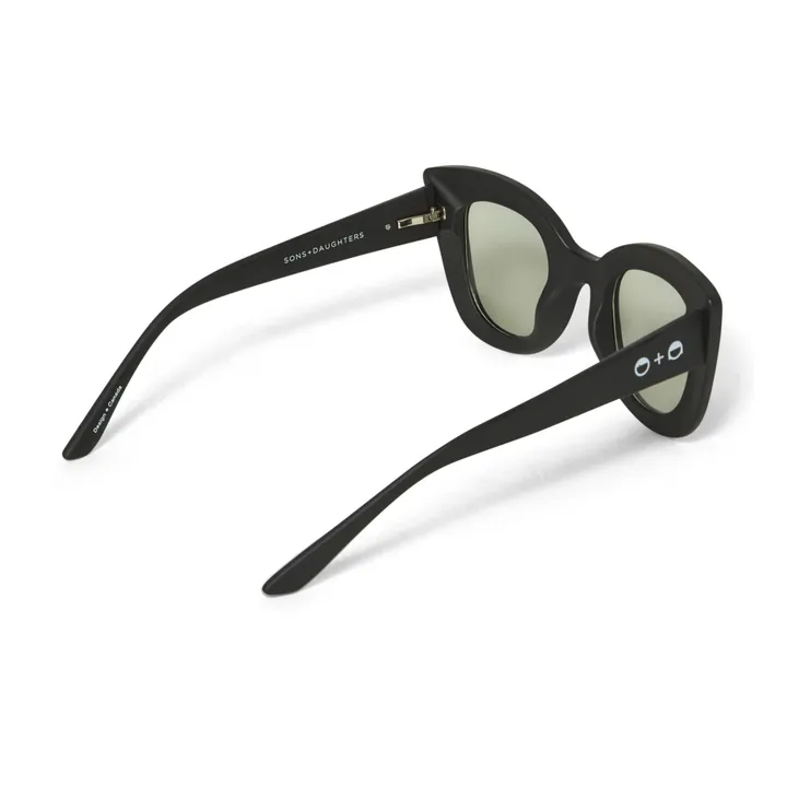 Sons + Daughters Lunettes de Soleil Cat Cat  | Noir mat