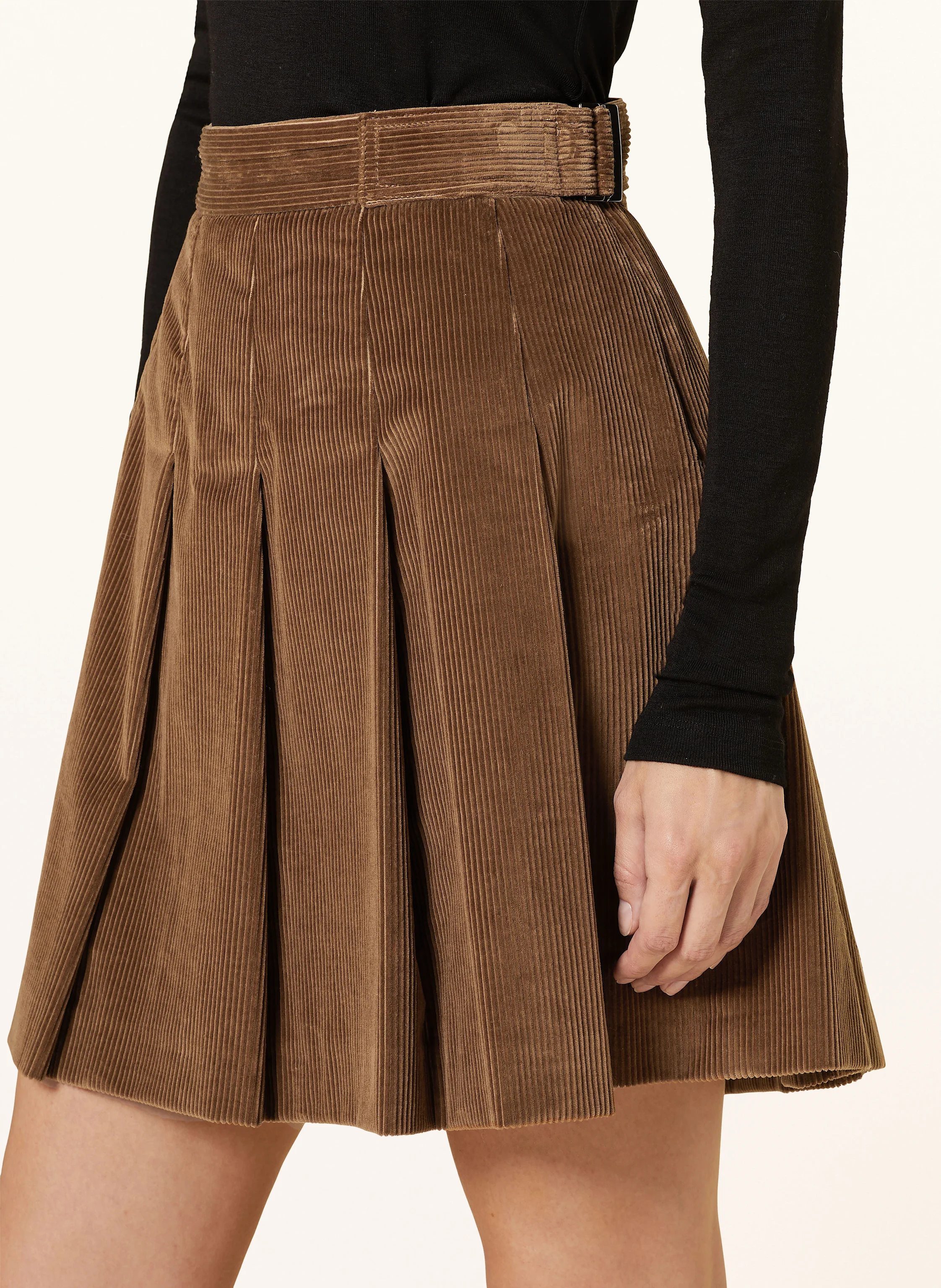 WEEKEND Max Mara Faltenrock ZUCCA aus Cord