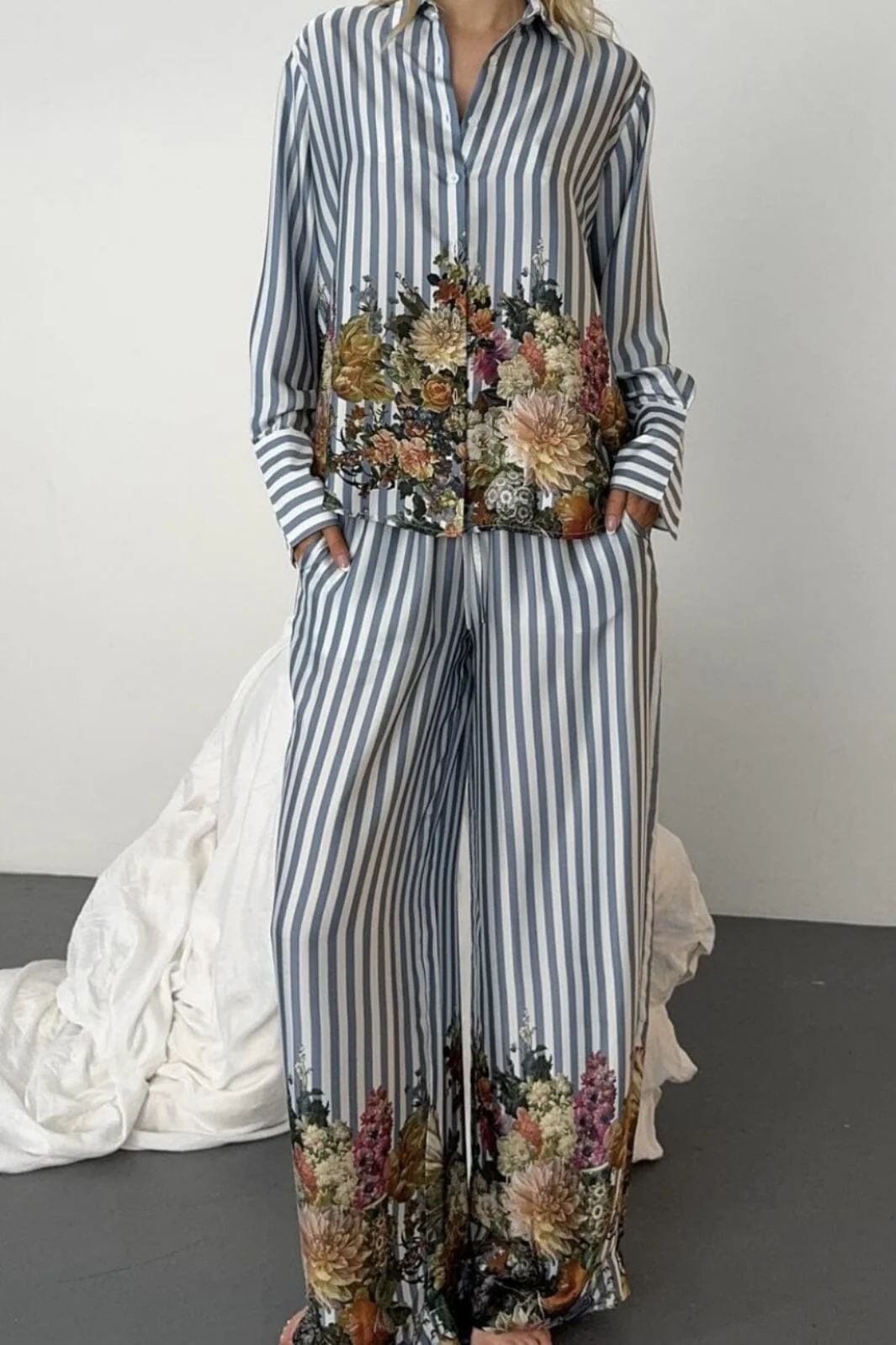 Karmamia Nomi Pants floral stripe