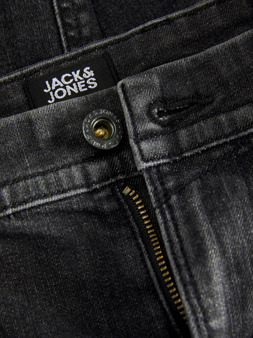 JACK & JONES regular fit jeans JJICLARK JJLEON grey denim