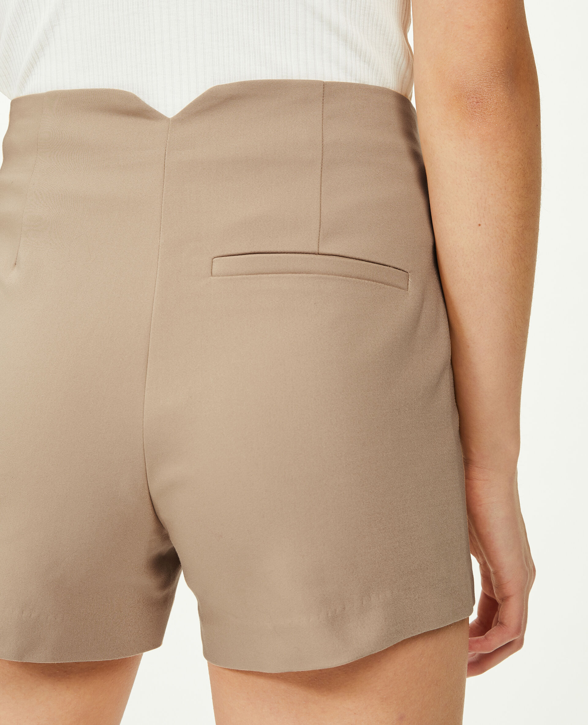 Short city taille haute - Blanc