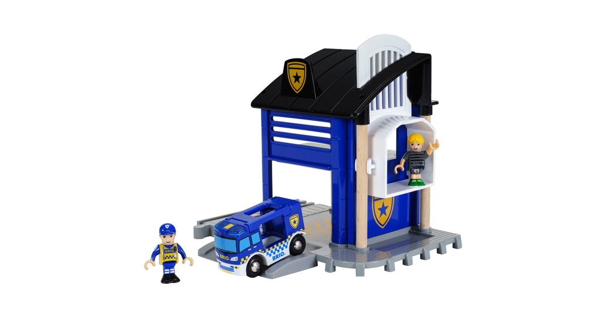 BRIOWorld - Politiebureau met voertuig Speelset